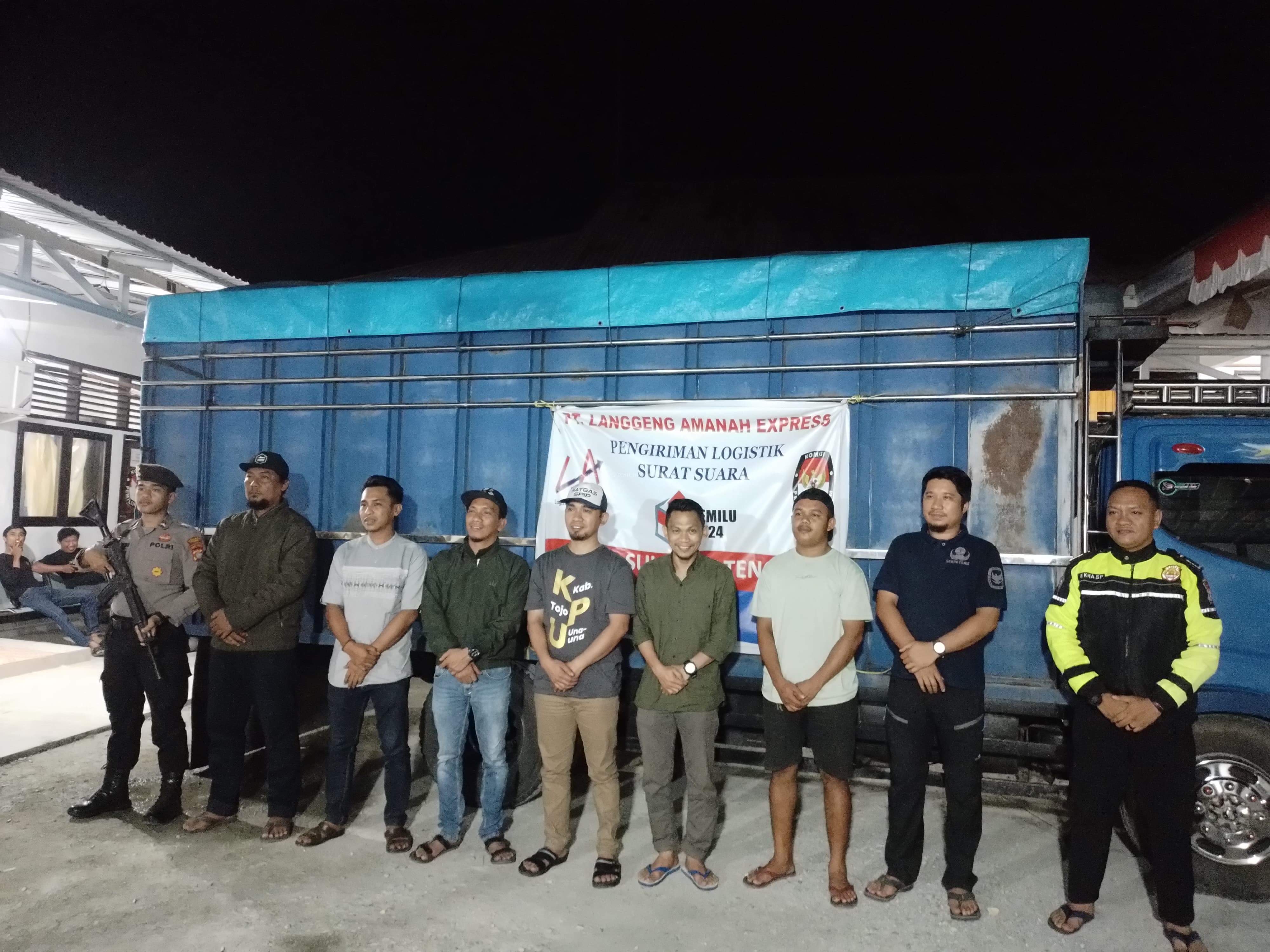 Ketua Bawaslu Touna Kawal Pergerakan Surat Suara Pemilu Hingga Tiba Di Ampana 