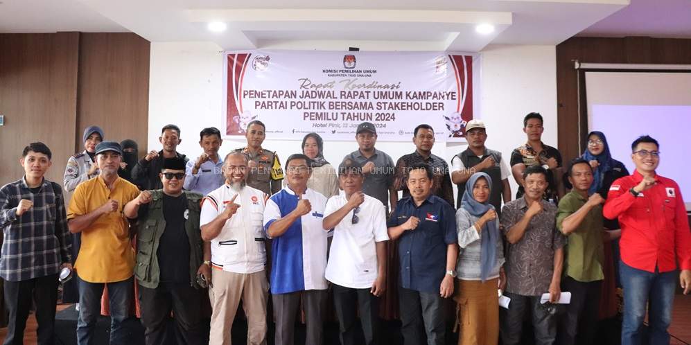 Hadiri Rakor Kampanye Rapat Umum, Arfan Tandje : semua pihak yang terlibat dalam proses kampanye agar supaya betul betul mentaati peraturan 