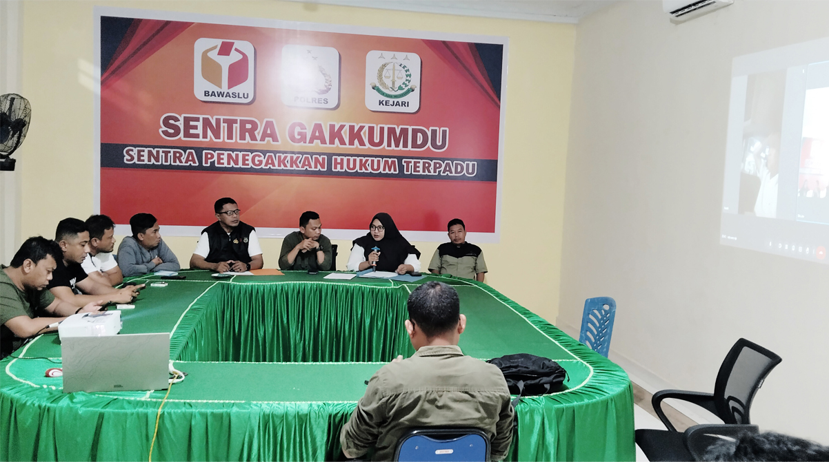 Sentra Gakkumdu Menggelar Rapat
