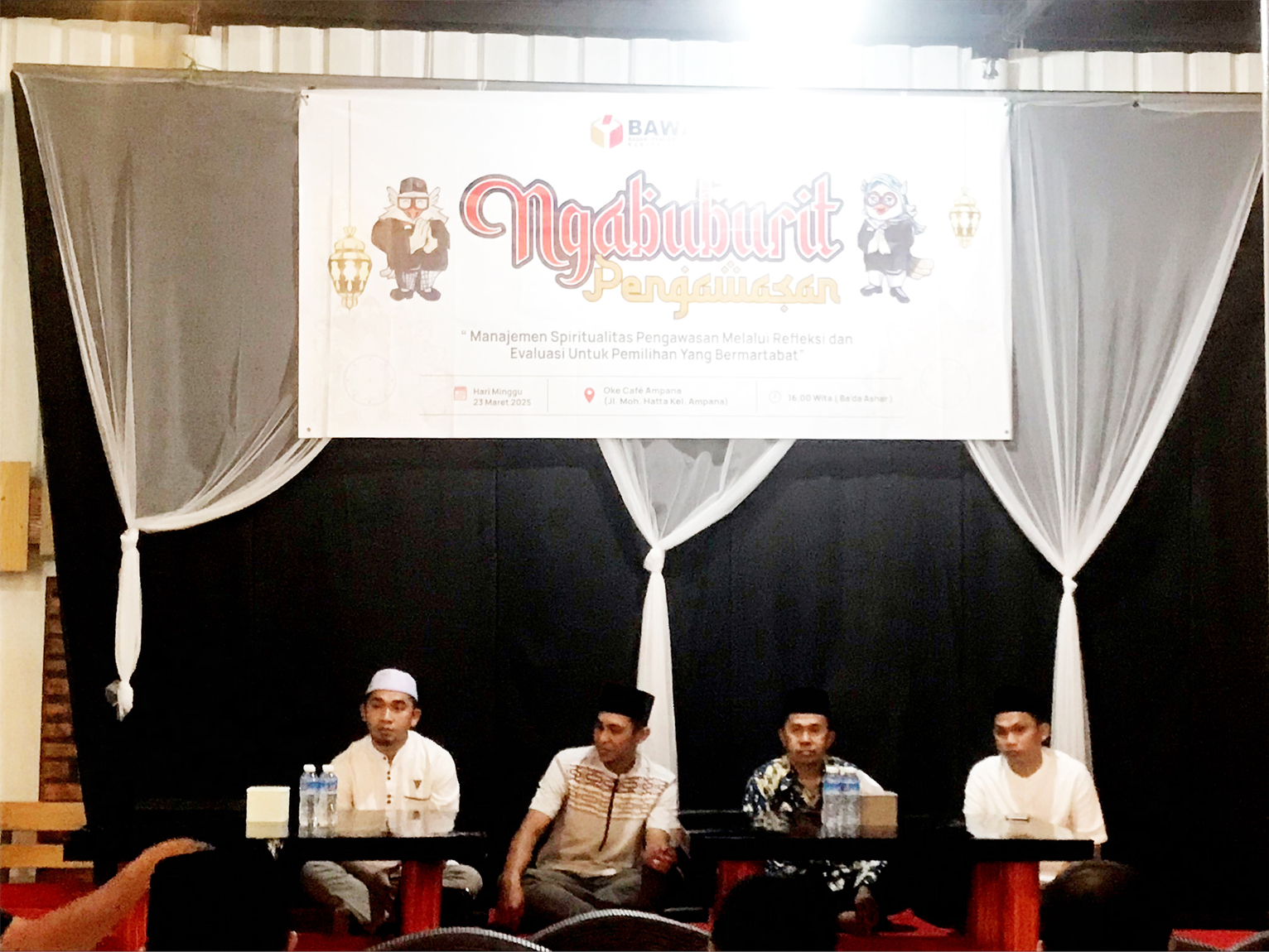 Ketua dan Anggota Bawaslu pada Kegiatan Ngabuburit Pengawasan