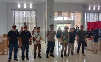 Hari Pertama Sortir Lipat Surat Suara, Bawaslu Touna Awasi Secara Intens