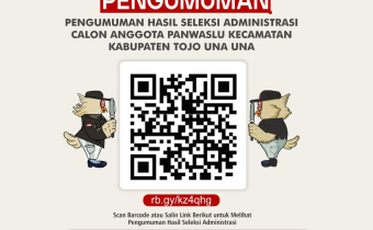 Pengumuman Hasil Seleksi Administrasi Calon Anggota Panwaslu Kecamatan pada Pilkada 2024